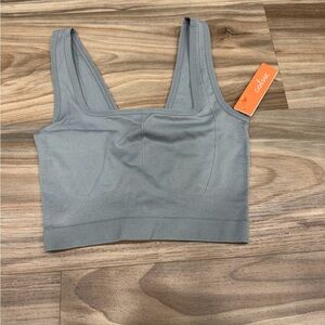 Colsie Light Gray Seamless Sports Bralette